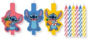 Disney Lilo és Stitch, A csillagkutya Angel tortagyertya, gyertya szett 9 db-os