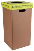 Szelektív hulladékgyűjtő, betétdíjas palackoknak, újrahasznosított, 50 l, RECOBIN Office (URE032)