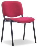 Viva konferencia szék, fekete lábak, piros