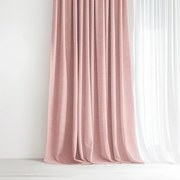 Goldea peru dekoratív drapéria - púderrózsaszín 140x135 cm