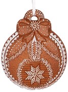 Karácsonyfadísz Mézeskalács masnis dísz