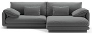 Sötétszürke sarokkanapé (jobb oldali) Torino – Micadoni Home