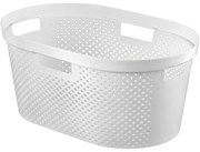Curver INFINITY szennyeskosár, 39l fehér pöttyös, fehér