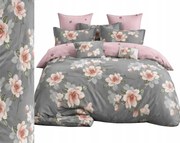 Flanel meleg ágyneműhuzat 200x220 párnahuzat Lengyel 3 részes, virágok, rózsák