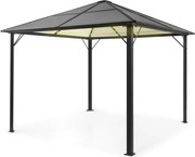 Blumfeldt Pantheon Solid Sky Ambient Solar, pavilon szürke tetővel, 3 × 3 m, polikarbonát, alumínium