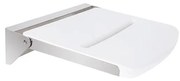Zuhanyülőke 46,2 x 12 cm ezüst/fehér