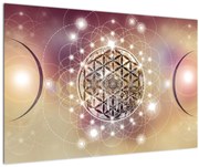 Kép - Mandala elemekkel (90x60 cm)