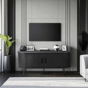 Tv Állvány Fekete Színben. Rtv TRISH 120 cm.