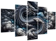 Kép – Sárkány a füstben (150x105 cm)