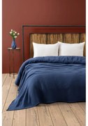 Sötétkék muszlin ágytakaró 220x250 cm Muslin – Mijolnir