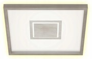 Briloner Led mennyezeti panel 42,3x42,3 cm, 22W, 3000lm, matt nikkel, meleg fehér