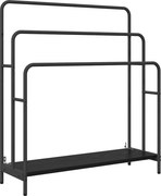 vidaXL Ruhaszárító polcokkal Fekete tölgy 90 x 30 x 100,5 cm Faanyag