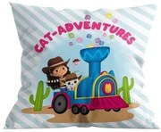 Gabi babaháza Cat-Adventures párna, díszpárna 40x40 cm