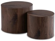 Dohányzóasztal szett Dió Színben. LEILA