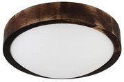LED mennyezeti lámpa OAK SMOKY SLIM LED/20W/230V 4000K átm. 27 cm tölgy/sötétbarna