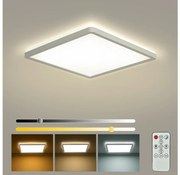 Brilagi - ULTRA SLIM LED dimmelhető lámpatest, 18W/230V, 30x30 cm, fehér + távirányító