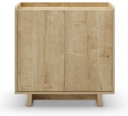 Natúr színű szekrény tölgyfa dekorral 80x80x40 cm Daira – Marckeric