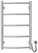 Létras fűtött törölközőtartó CLASSIC 60W/230V 66x43 cm rozsdamentes/fényezett króm jobb