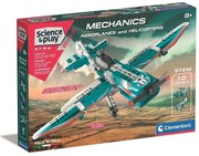 Repülők és helikopterek Mechanics 10 az 1-ben építőjáték Clementoni