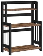 MARGE konyhai polcos állvány, fekete