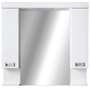 Viva SZQUARE 85 Tükrös fürdőszobai szekrény - DUPLA szekrénnyel - 85 x 97 x 15 cm