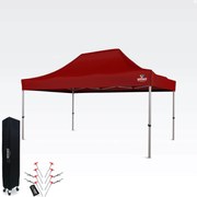 Kerti partysátor 3x4,5 m: Az Ön kuckója a pihenéshez és az ünneplésekhez - falak nélkül - Piros