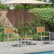 Kert étkező szett párnával 3 pcs Barna Tömör akácfa