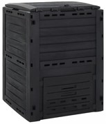 fekete polipropilén kerti komposztáló 280 L