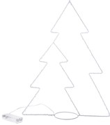 Fák karácsonyi világító dekoráció, 45 x 33 cm, 25LED
