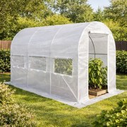 Home &amp; Garden Fóliasátor 200 x 300 cm( 6 m2) fehér