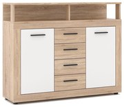 Komód RUNA sonoma tölgy/fehér