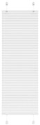 pliszírozott redőny Fehér 50x150 cm szövetszélesség 49,4 cm