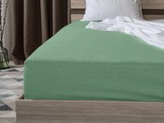 Jersey lepedő EXKLUZÍV sötétzöld 140x200cm, 100% pamut