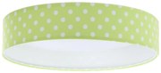 LED mennyezeti lámpa GALAXY KIDS LED/24W/230V zöld-fehér pöttyös