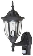 Rábalux Milano 7837 mozgásérzékelős kültéri falilámpa, 1x60W E27, IP43
