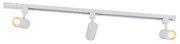 Modern 1 fázisú sínrendszer 3 fehér spotlámpával - Jeana