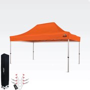 Parti Sátor 3x4,5m - falak nélkül - Narancs