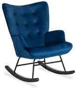 Hintafotel Sötétkék Bársony Kárpittal. ELIS