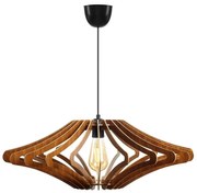 Csillár zsinóron 1xE27/60W/230V barna átm. 59 cm