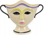 Porcelán váza Dekoratív váza Kerámia arc motívum ajándék