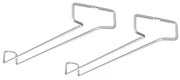 Fali acél borospohár tartó készlet 2 db-os Rail - Metaltex