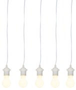 Mozgó szett 5 fehér lámpafoglalattal, beleértve az A60 izzókat - Move