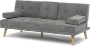 Háromszemélyes kihúzható kanapé, szürke, szövet, ASB-C3034 GREY2