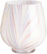 Üveg Váza Lila Mintás 14,5 CM Szódaüveg