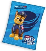 Carbotex Gyermek takaró Paw Patrol Hős Chase, 110x 140 cm