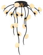 LED felületre szerelhető csillár GELA 18xLED/3W/230V 3000K fekete