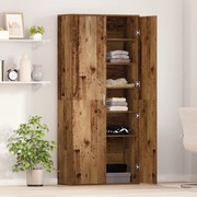 Magas Szekrény Régi Fa 80x35x180 cm Szerelt Fa