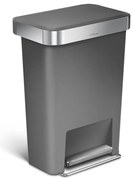 Pedálos műanyag szemetes 45 l - simplehuman