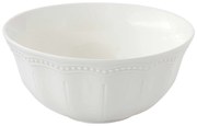 Elite White fehér porcelán nagy kínáló tál 20 cm domború mintával