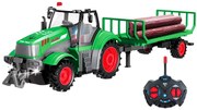 Új Rc Távirányítós Traktor Utánfutóval 3.7V Lítium Akku plusz töltő 42 Cm teljes hossz Tökéletes Karácsonyra is
